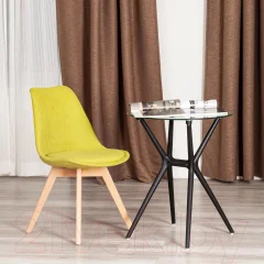 Стул Tetchair Tulip Soft (ткань/дерево, светло-зеленый) — фото 10