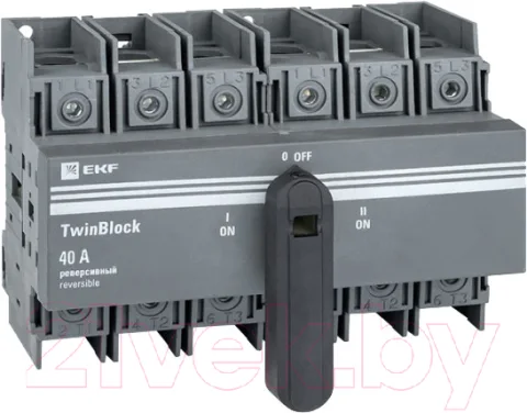 Блок-разъединитель EKF TwinBlock / tb-s-40-3p-rev