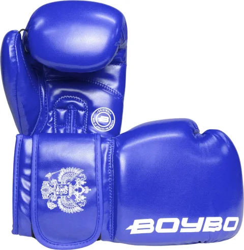 Боксерские перчатки BoyBo Twin IKB-42 (12oz, синий)