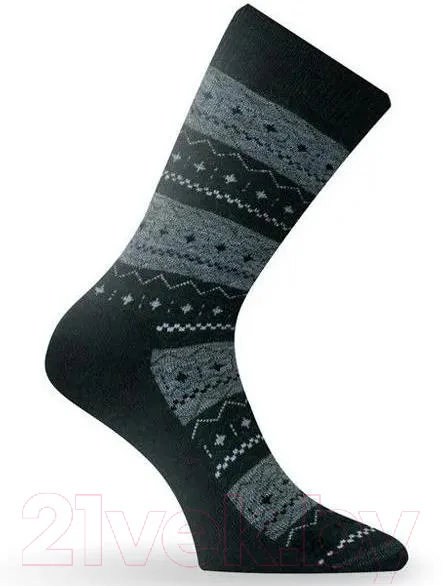 Термоноски Lasting TWP686-S (черный/серый)