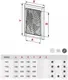 Решетка вентиляционная Awenta TX1 (белый) — фото 6