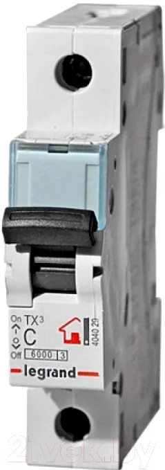Выключатель автоматический Legrand TX3 1P C 16A 6кА 1M / 404028
