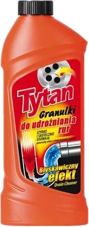 Средство для устранения засоров Tytan Гранулы для канализационных труб (800г)