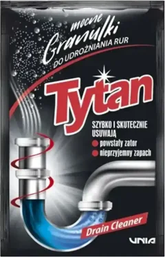 Средство для устранения засоров Tytan Гранулированное (40г) — фото 1