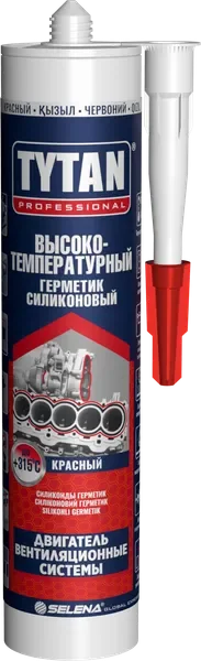 Герметик силиконовый Tytan Professional Высокотемпературный (280мл, красный) — фото 9