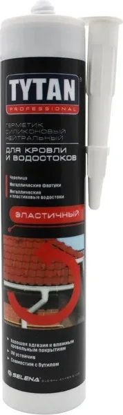 Герметик силиконовый Tytan Professional Нейтральный для кровли и водостоков (310мл, коричневый) — фото 3