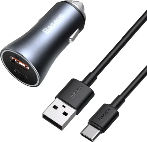 Зарядное устройство автомобильное Baseus TZCCJD-0G (темно-серый)