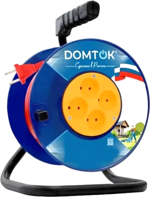 Удлинитель на катушке Domtok U2438 (30м)