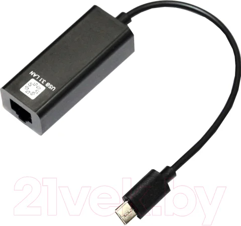 Сетевой адаптер 5bites UA3C-45-08BK (0.1м, черный)