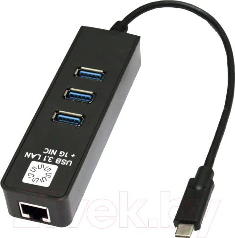 Сетевой адаптер 5bites UA3C-45-10BK (0.1м, черный)