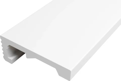 Плинтус потолочный SOLID UHD 04/100L (2м, белый)