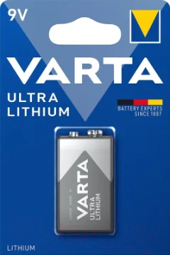 Батарейка Varta Ultra 9V/6FR61 Lithium — фото 3