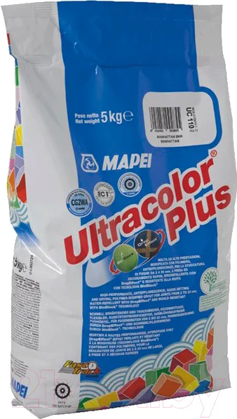 Фуга цементная Mapei Ultra Color Plus N110 (2кг, манхэттен)