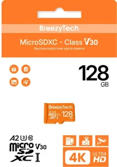 Карта памяти BreezyTech Ultra microSD 128GB Class 10/A2/V30 (без адаптера) — фото 3