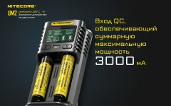 Зарядное устройство для аккумуляторов Nitecore UM2 / 18264 — фото 3