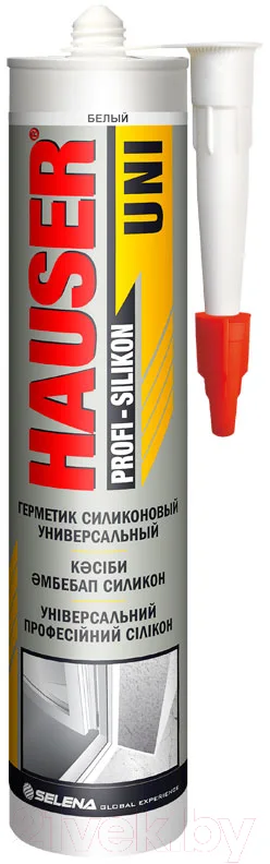 Герметик силиконовый Hauser Uni (260мл, белый)