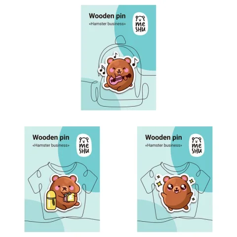 Набор значков Meshu Unicorns And Music / MS_54853 (3шт)