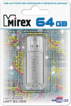 USB flash накопитель Mirex Unit Silver 64GB (13600-FMUUSI64) — фото 6