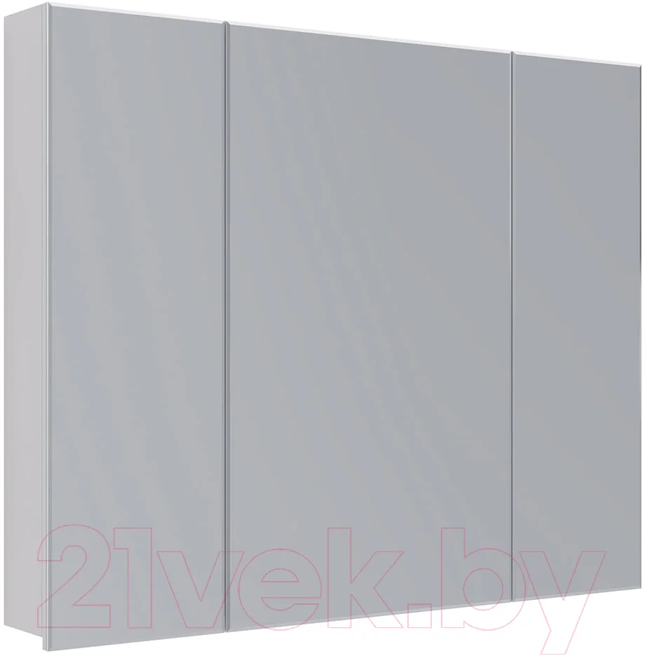 Шкаф с зеркалом для ванной LEMARK Universal 100 / LM100ZS-U (белый глянец)