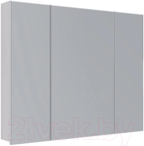 Шкаф с зеркалом для ванной LEMARK Universal 100 / LM100ZS-U (белый глянец)