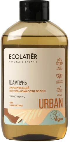 Шампунь для волос Ecolatier Urban против ломкости волос укрепляющий ши и магнолия (600мл) — фото 1