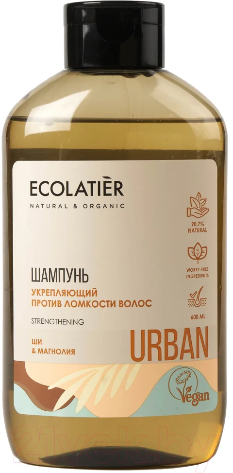 Шампунь для волос Ecolatier Urban против ломкости волос укрепляющий ши и магнолия (600мл)