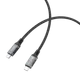 Зарядный кабель Atomic Urban USB-C-USB-C / 30.397 (2м, черный/серый) — фото 4