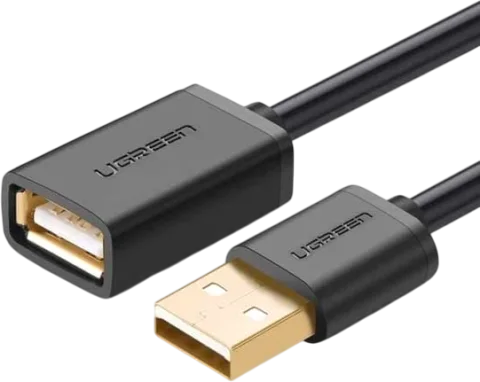 Удлинитель кабеля Ugreen US103 / 10313 (0.5м, черный)