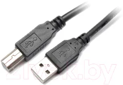 Кабель SIPU USB 2.0 4С Cu для принтера (1.5м, черный) — фото 1