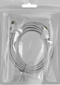 Зарядный кабель Defender USB Type-C-Type-C (2м, белый) — фото 5