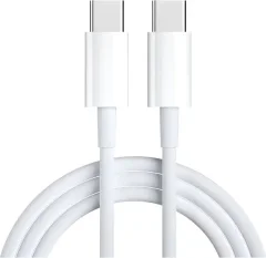 Зарядный кабель Rumi USB Type-C-USB Type-C (2м, белый) — фото 3