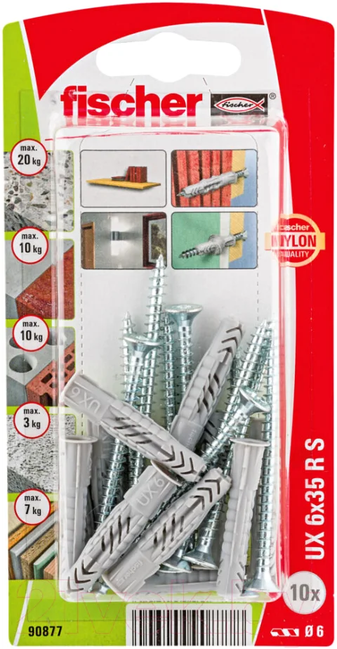 Дюбель универсальный FISCHER UX / 90877f (10шт)