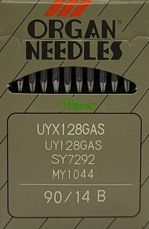 Набор игл для промышленной швейной машины Organ UYx128 GAS 90 B ORG-10 (для высокоэластичных тканей)