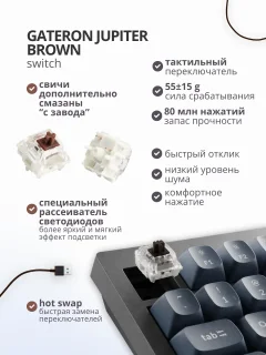 Клавиатура Keychron V1 Max RGB Brown Switch / V1M-D3 (черный) — фото 3