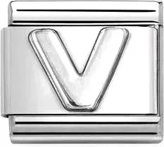 Звено для браслета NominatioN Буква V 330113/22 (серебристый) — фото 5