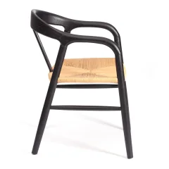 Стул Tetchair Vali дерево вяз/бечевка (черный) — фото 3