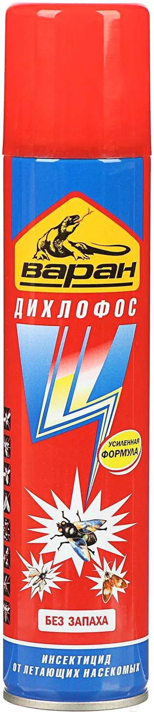 Аэрозоль от насекомых Варан Дихлофос А универсальный (300мл, синий)