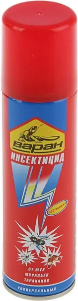 Аэрозоль от насекомых Варан Дихлофос от летающих насекомых (145мл, синий) — фото 10