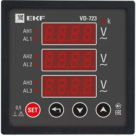 Вольтметр EKF VD-723