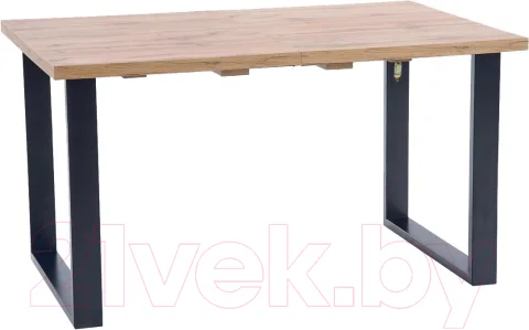 Обеденный стол Halmar Venom раскладной 160-210x90x74 (дуб вотан/черный)