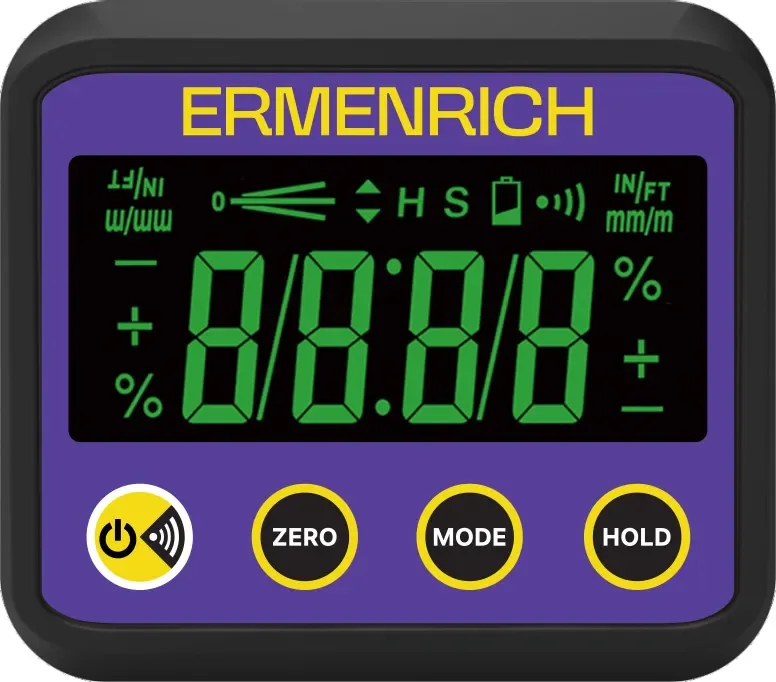Уклономер цифровой Ermenrich Verk LQ40 / 85693 (фиолетовый)