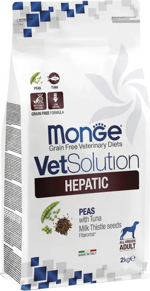 Сухой ветеринарный корм для собак Monge Vet Solution Hepatic (2кг)