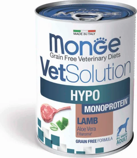 Влажный ветеринарный корм для собак Monge VetSolution Hypo Monoprotein Lamb (400г)