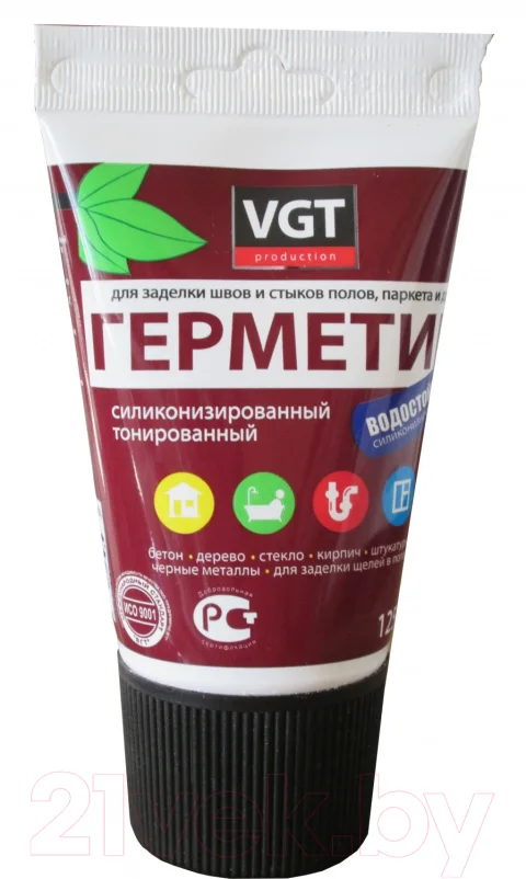 Герметик акриловый VGT Для наружных и внутренних работ (160г, дуб)