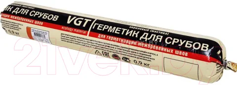 Герметик акриловый VGT Для срубов (900г, сосна)