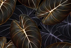 Фотообои листовые Vimala Рисованные листья (270x400) — фото 1