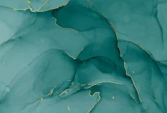 Фотообои листовые Vimala Флюиды бирюза (270x400) — фото 1