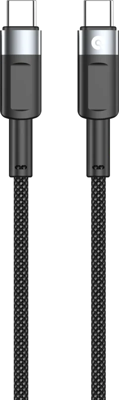 Зарядный кабель Atomic Viper USB-C-USB-C PD 60W / 30.411 (1.5м, черный) — фото 1