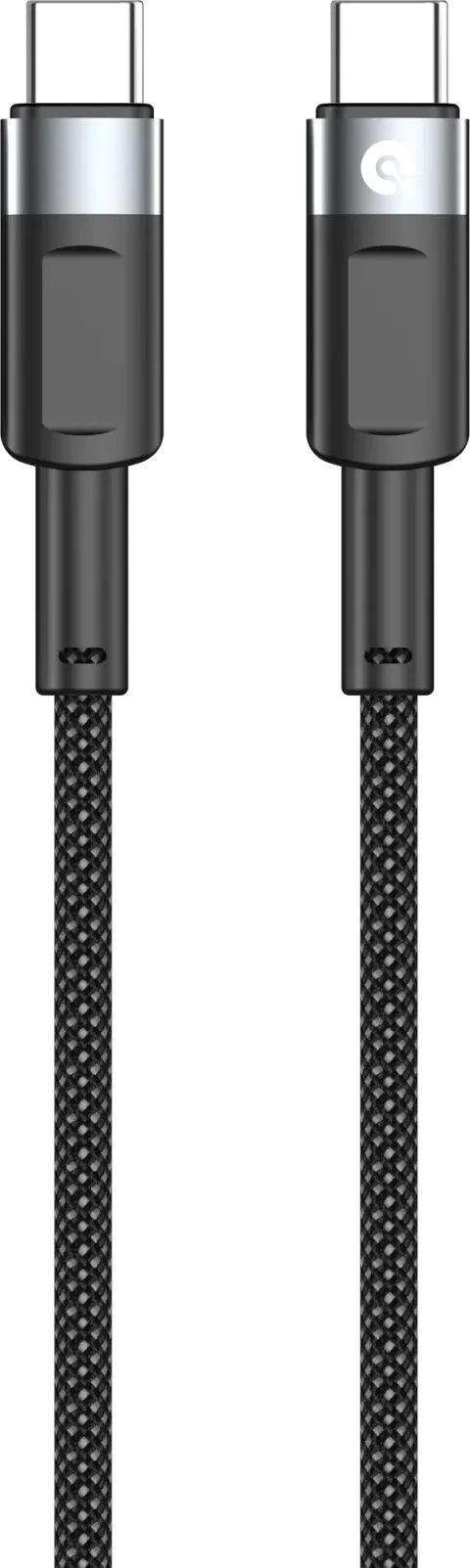 Зарядный кабель Atomic Viper USB-C-USB-C PD 60W / 30.411 (1.5м, черный)