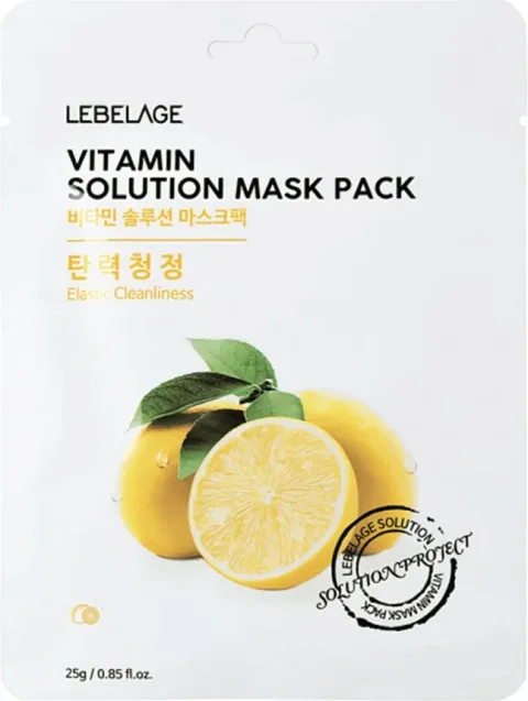 Маска для лица тканевая Lebelage Vitamin Solution Mask Тонизирующая